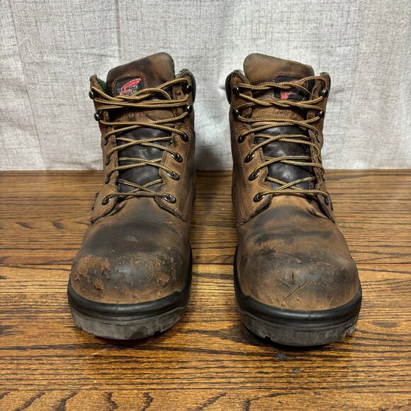 Red Wing King Toe 2240 Men’s Work Boots 10.5 E2 Brown Leather Safety Toe EH WP - Picture 3 of 8